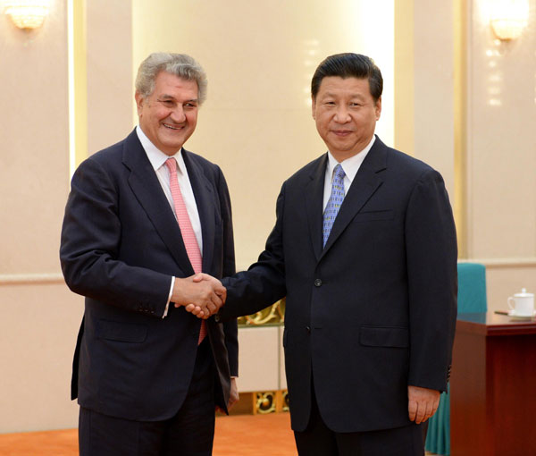 Xi meets with president of Spanish congress of deputies