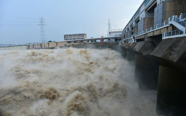 Floodwater discharged to meet flood peak