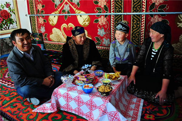 Kazak village in NW China