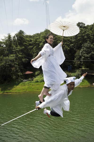 Visitors can be kung fu fighters at Yunnan resort