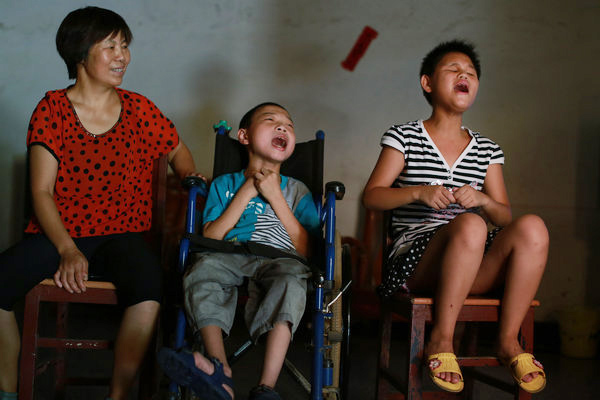 Orphans in C China experience family life