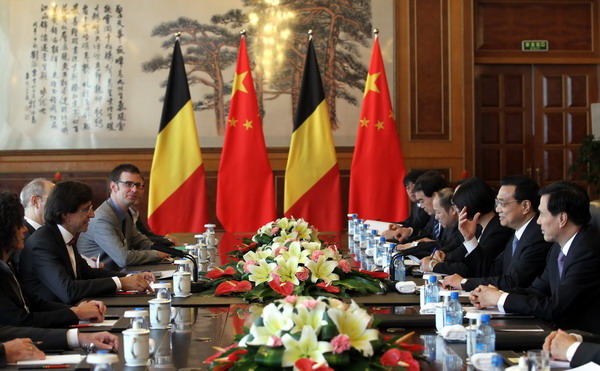 Premier Li meets European leaders