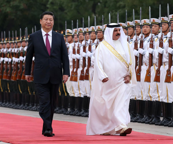 China pledges support for Bahrain's efforts to safeguard stability