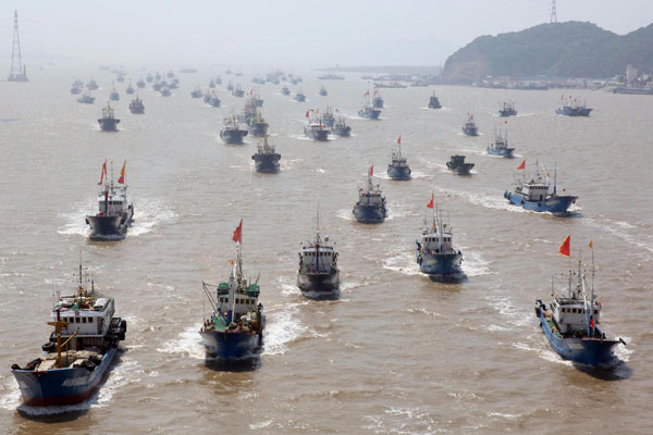 Fishing begins again in East China Sea