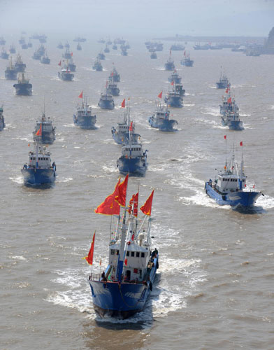Fishing begins again in East China Sea