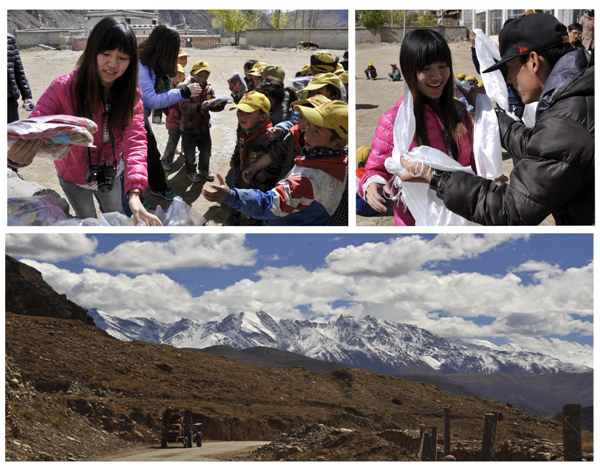 Tibetan girl helps mobilize volunteers online