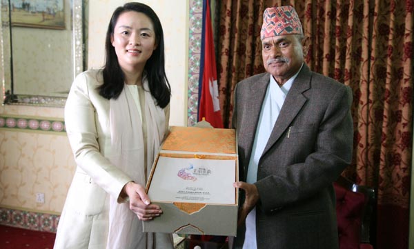 Nepali president pledges co-op with China