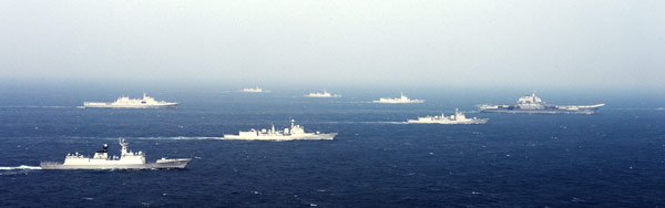 First photos of Liaoning battle group made public