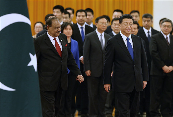 Xi Jinping welcomes visiting Pakistani President
