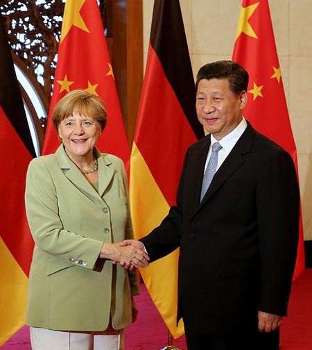 President Xi meets with Merkel in Beijing
