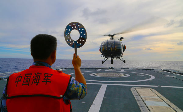 China, France exchange copter landing experience in naval drills