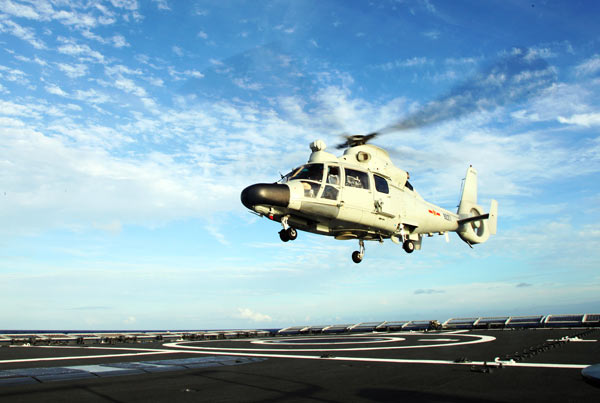 China, France exchange copter landing experience in naval drills