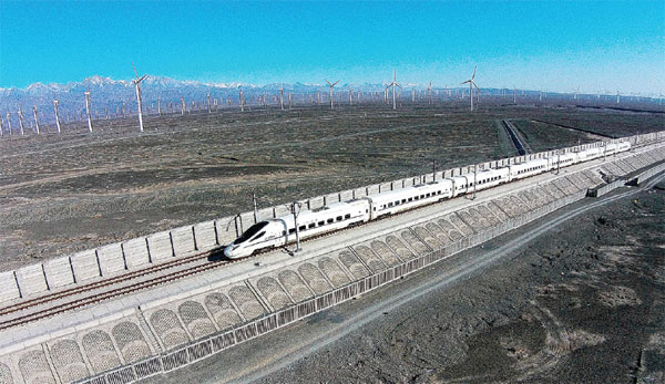 Xinjiang shifts into top gear with high-speed rail