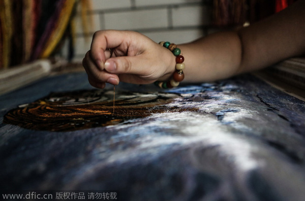 Rising star recreates magic of Han embroidery