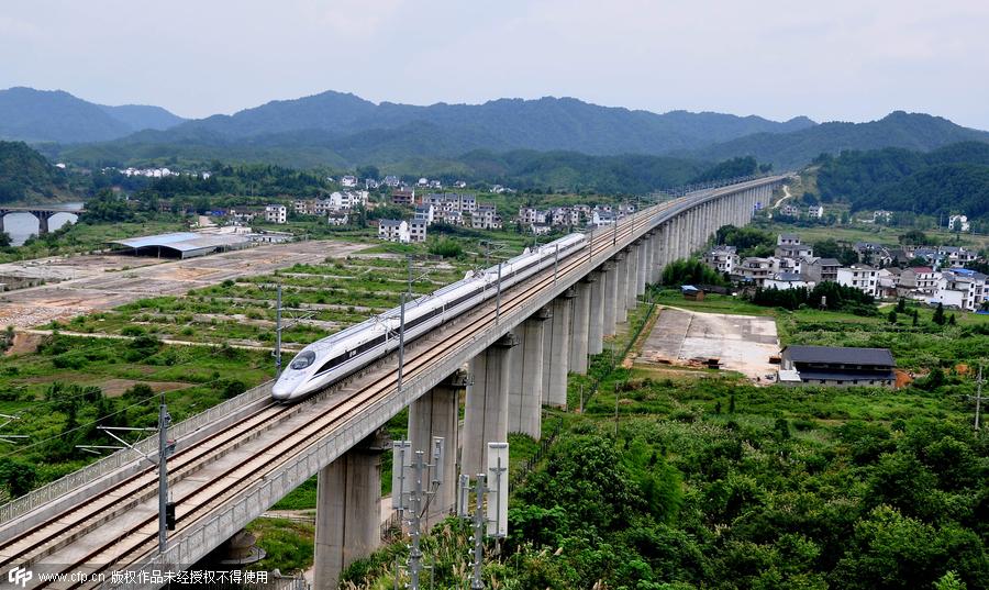 East China's 'most beautiful' high-speed rail opens