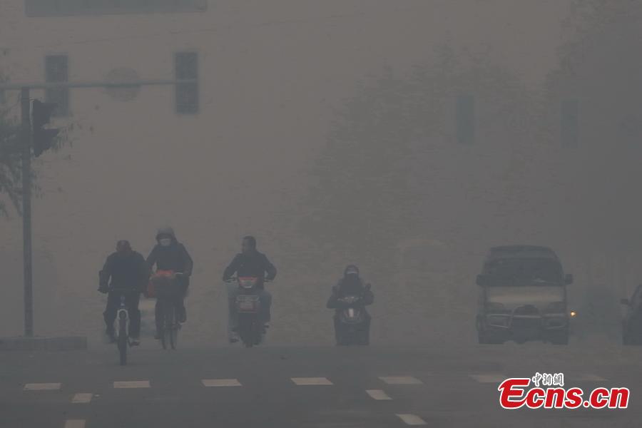 Smog shrouds Shenyang city