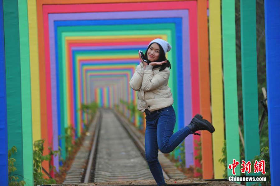 Fairy tale tunnel of love in south China