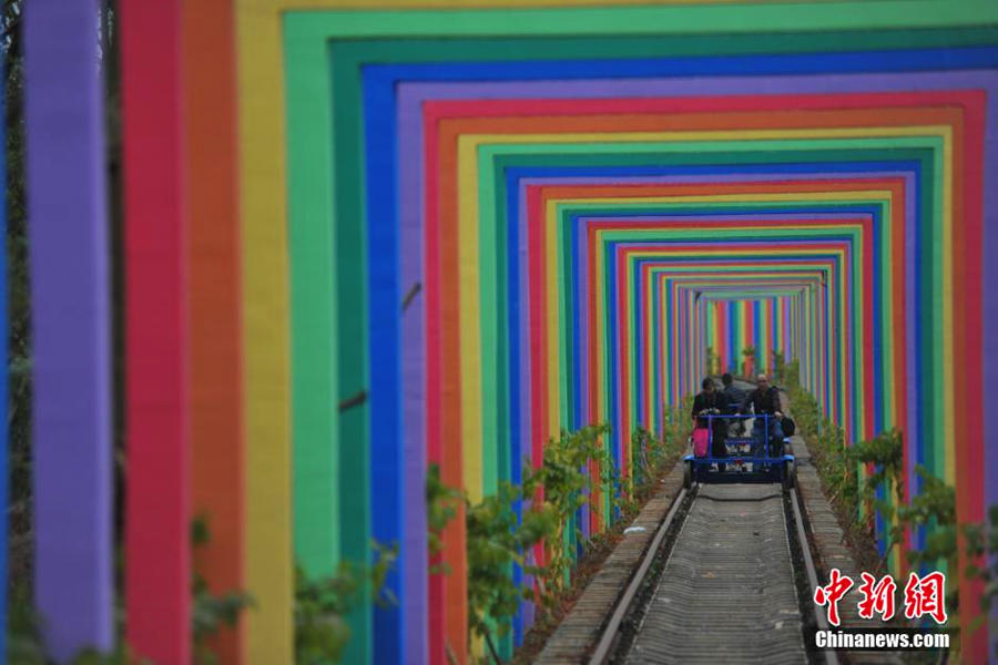 Fairy tale tunnel of love in south China