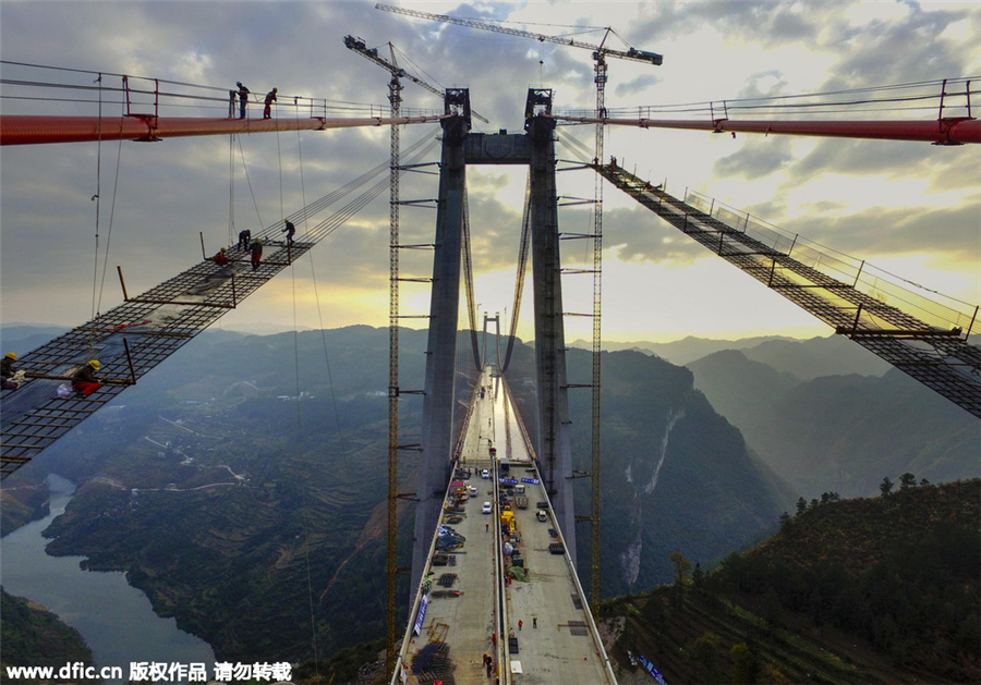 World's second highest bridge in Southwest China put into operation