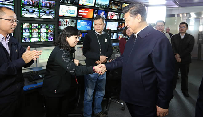 President Xi visits major State media in Beijing