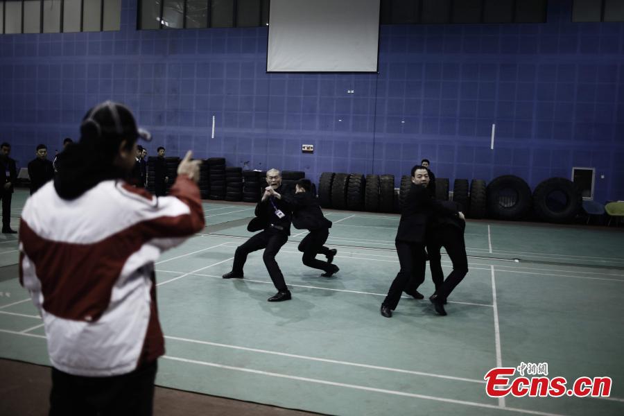 Tough training at Tianjin bodyguard camp