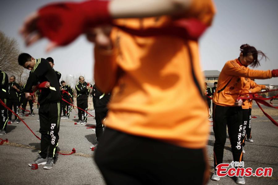 Tough training at Tianjin bodyguard camp
