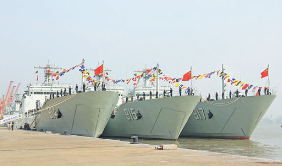 PLA Navy buoyed by 3 new landing ships and wave of upgrades