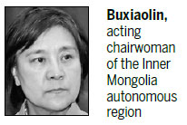 Chairwoman named for Inner Mongolia