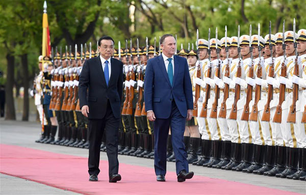 China, NZ envision broader FTA