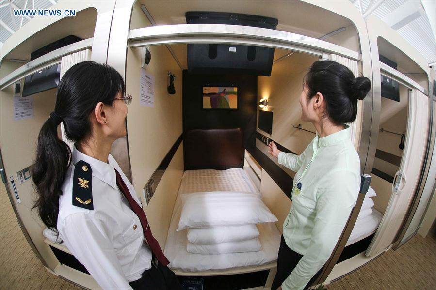 China's first capsule hotel