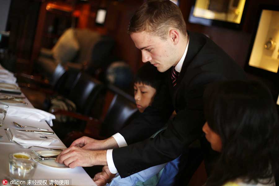 Wealthy Chinese children paying royal money to learn British manners