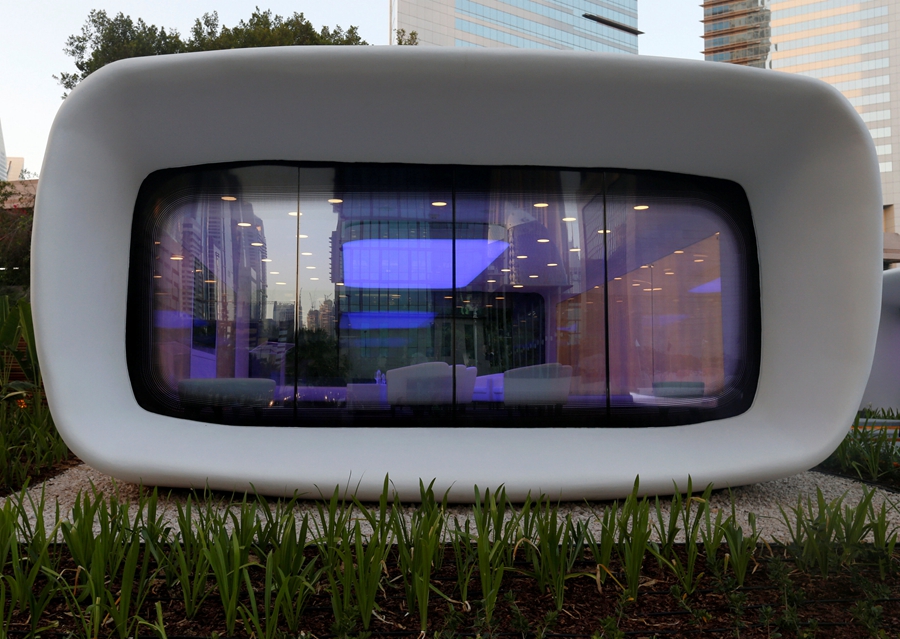 China-made world's first functional 3D printed building opens in Dubai