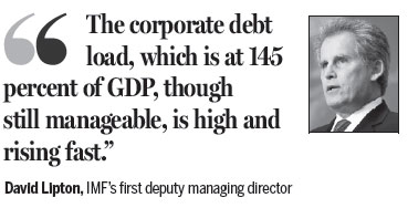 IMF official warns of debt risk