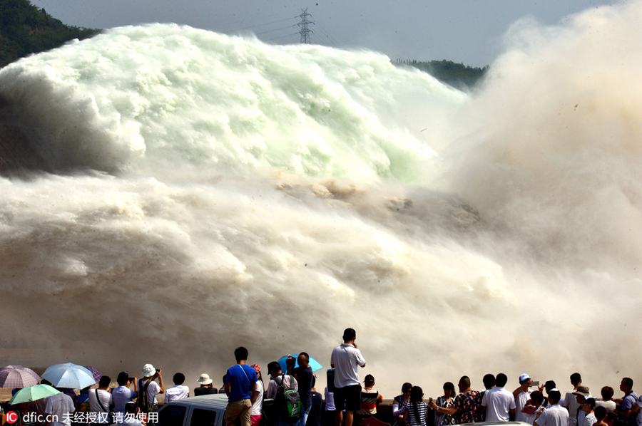 Natural power of Yellow River thrills tourists