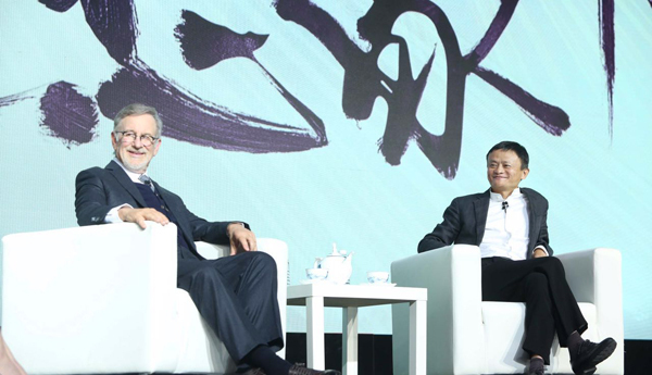 Jack Ma and Spielberg work together to tell Chinese stories