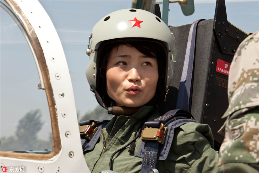 Woman fighter pilot inspired nation