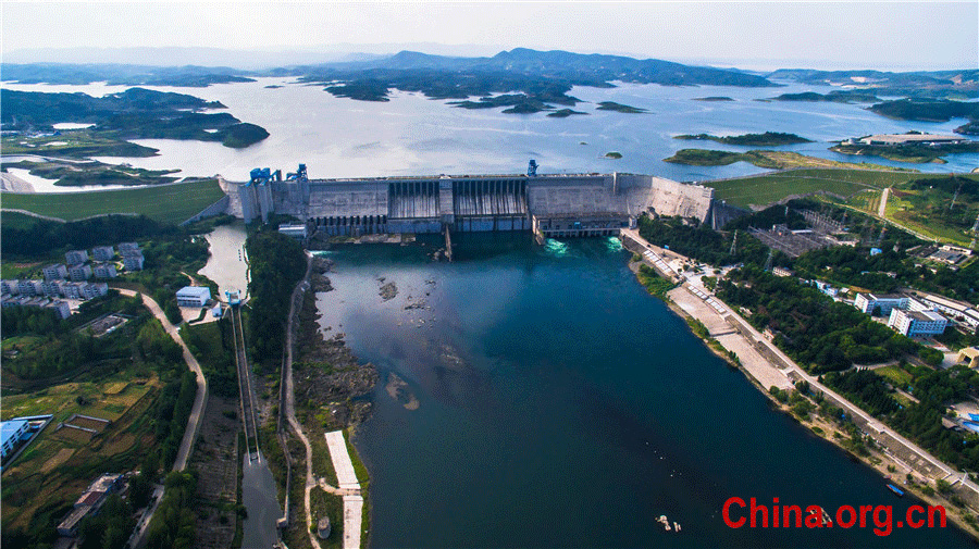 Aerial views of world's largest water transfer project