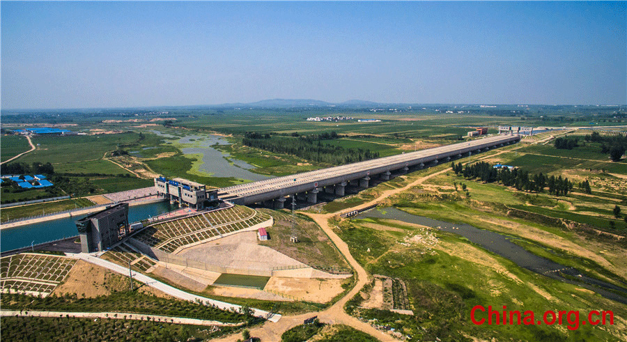 Aerial views of world's largest water transfer project