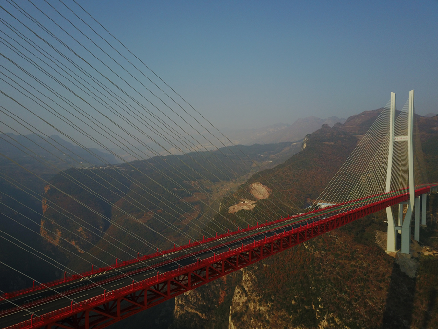 World's highest bridge opens in Guizhou