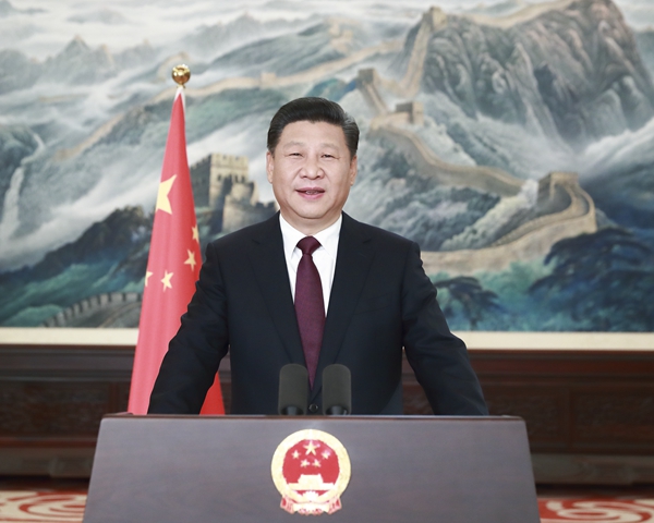 <BR>President Xi extends good wishes in New Year speech