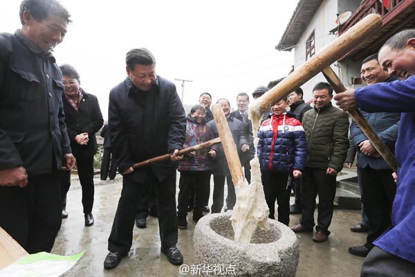 Xi's visits before Chinese New Year