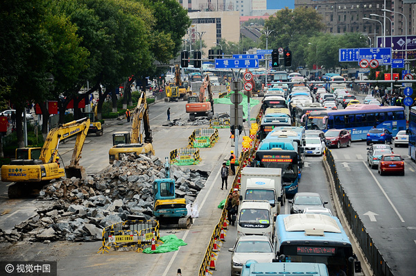 China's top 10 traffic-clogged cities so far this year