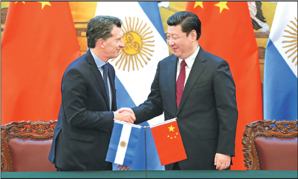 Xi meets with leaders of Argentina and Cambodia