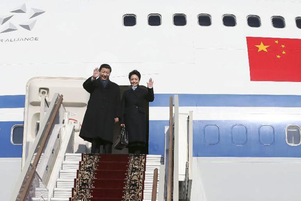 Chinese president arrives in Moscow for visit