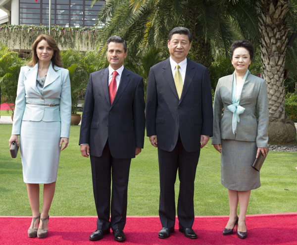 Chinese, Mexican presidents meet on ties