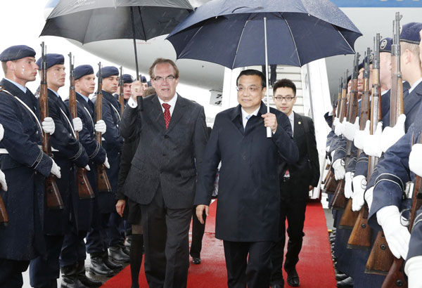 Chinese premier arrives in Berlin for visit