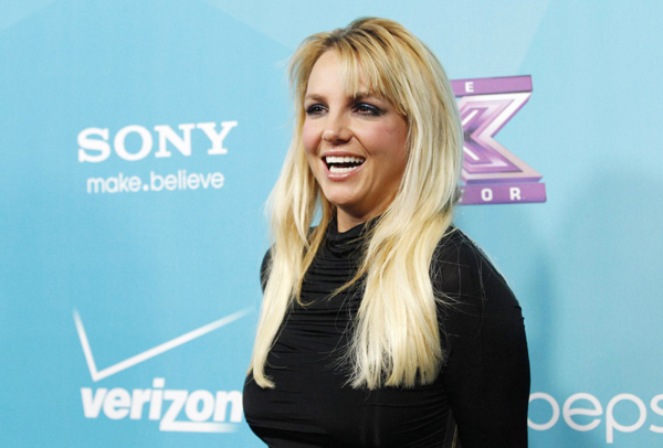 Britney Spears attends 'The X Factor' party