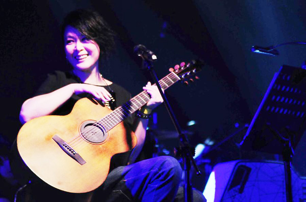 Singer Rene Liu performs in concert in Taipei