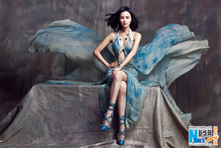 Zhang Xinyi in elegant gowns