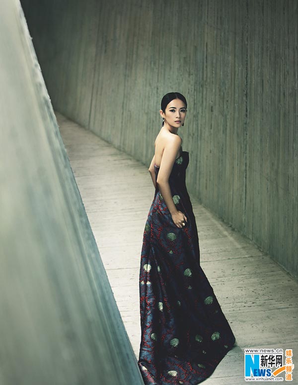 Charming Zhang Ziyi poses for fashion photo shoots